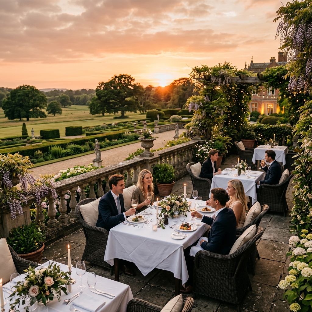 Outdoor alfresco dining area